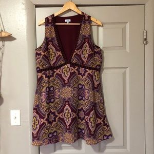 Beachy Summer dress, low cut Tobi